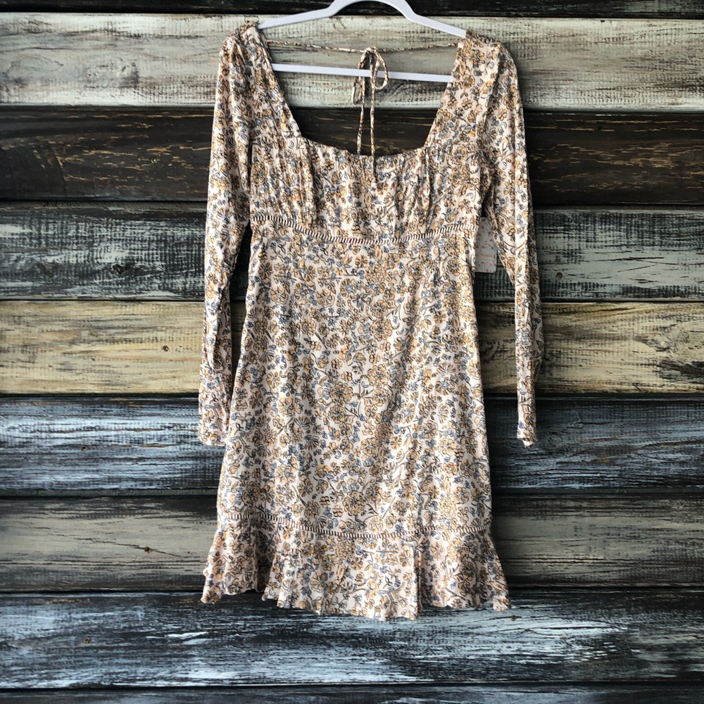 NWT Free People ivory printed dress